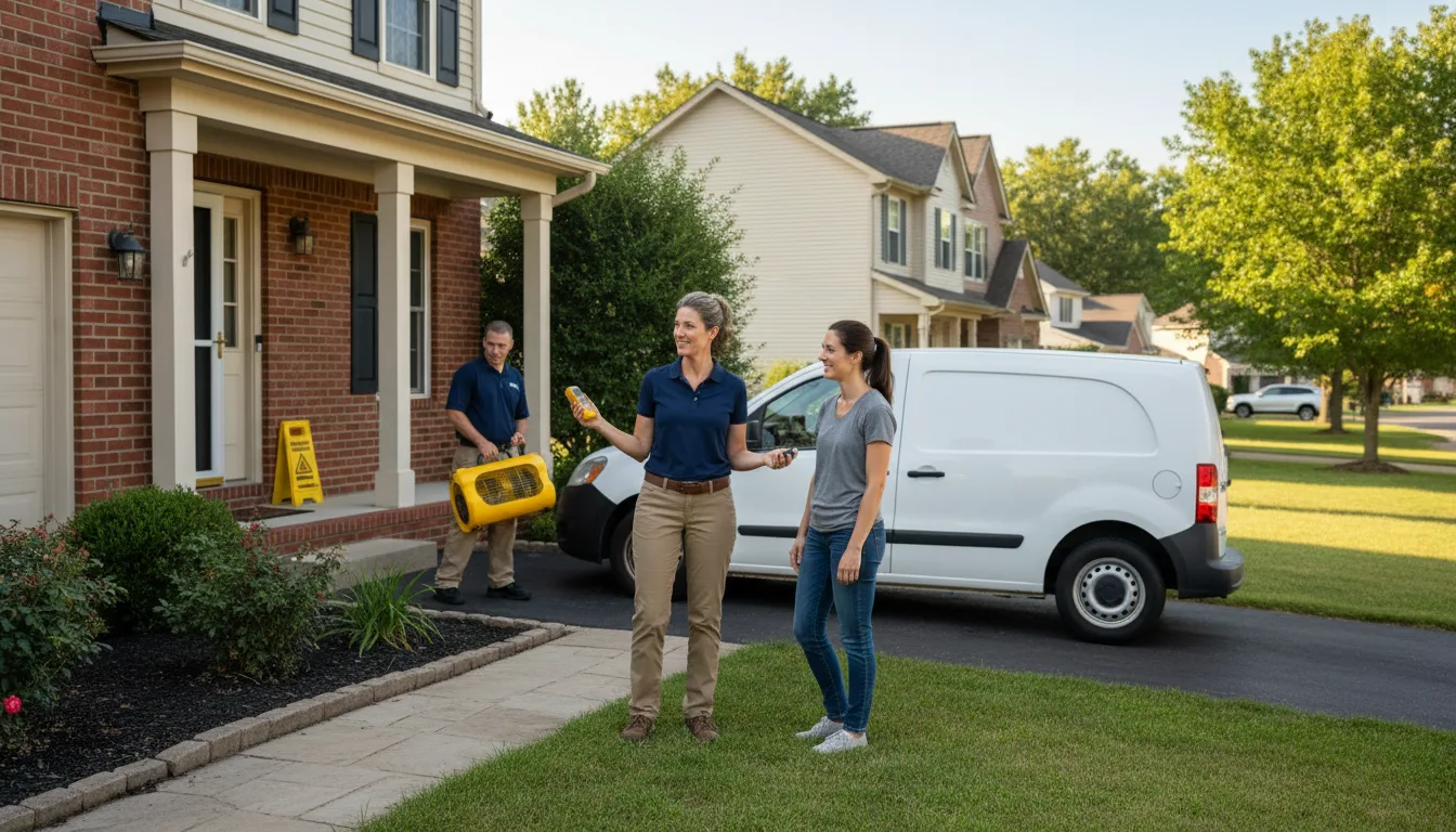 Residential water damage restoration in Nelson, NE